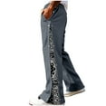thumbnail image 4 of Mens Pants,Casual Buckle Printing Elastic Waist Drawstring Straight Pocket,Pants for Men, 4 of 8