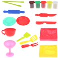 thumbnail image 1 of kusrkot 19pc DIY Teppanyaki Modélisation Outil de Moulage d'Argile Mis Enfants Kichen Rôle Faire Semblant Jouer, 1 of 9