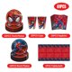 thumbnail image 4 of Juego de vajilla roja de Spiderman para fiesta de cumpleaños, vasos de papel, platos, mantel, telón de fondo, globos con números, Baby Shower para niños, 4 of 5