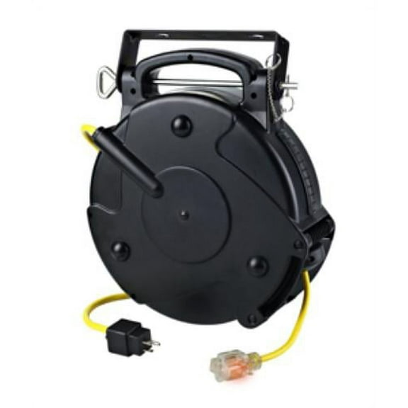 Alert Stamping 8665TFS Heavy Duty 12/3 65 Foot Retractable Extension Cord Reel