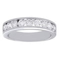 thumbnail image 2 of 14K White Gold Channel Set Diamond Wedding Band Ladies Anniversary Ring 1 Ct., 2 of 5