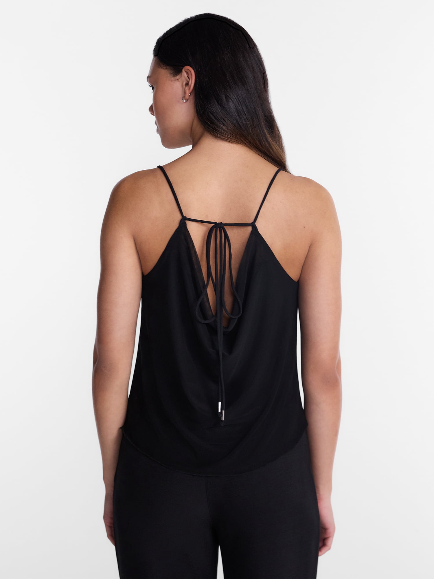 No Boundaries Studded Cowl Neck Cami, Women's XXS-XXL