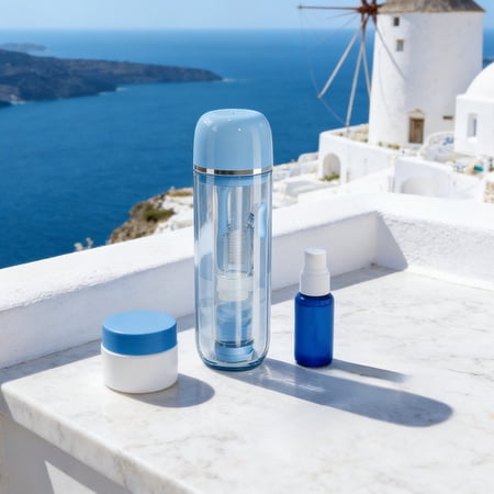 shyuyusa Mini Outdoor Travel Cup Portable Toothbrush Wash Kit Multi Function Storage Box For Business Trip Personal Care