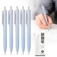 thumbnail image 2 of Gel Pens Fine Point Black Ink Smooth Writing Rollerball Pen Non Slip Grip Durable Clip No Bleed Writing Pen Multi Color Barrel Option for Journaling Note Taking Office Daily Writing Use 5Pcs 0.5mm, 2 of 9