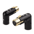 thumbnail image 2 of 10PCS Audio Adapter Plug Adjustable Male to Female Right Angle XLR Adapter 3Pin Black (XLR 90 Degree Adapter), 2 of 7