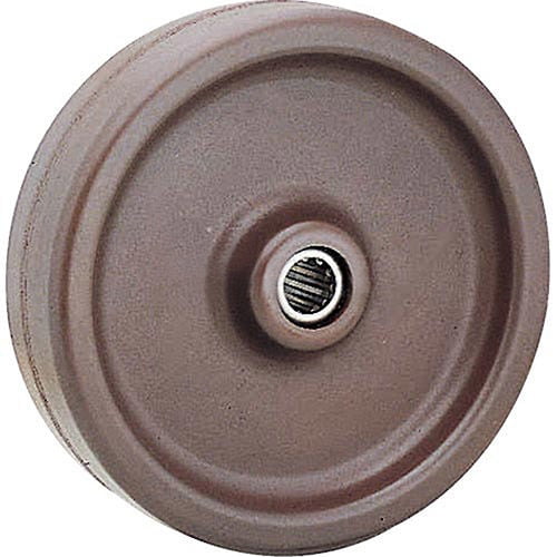 6" x 2" Molded Plastic Wheel, 1/2" Axle, 1/Pk