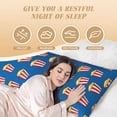 thumbnail image 4 of Lsque Cute Popcorn Body Pillow Case Cover,Ultra-Soft Microfiber Bed Pillow Cases 20x54 inches,Elegant Bedding,Breathable Durable Pillow Cover with Envelope Closure, 4 of 8