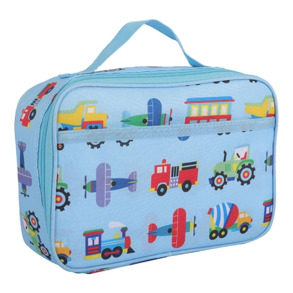 Insulated Lunch Tote Bag For Adults, Reusable Meal Cooler With Water Bottle Holder, Leakproof Thermal Lunch Box For Work Travel, Easy Clean Fabric, Sky Blue