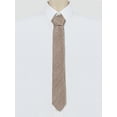 thumbnail image 2 of INSPIRE CHIC Men's Self-Tied Solid Color Formal Slim Ties Light Brown, 2 of 5