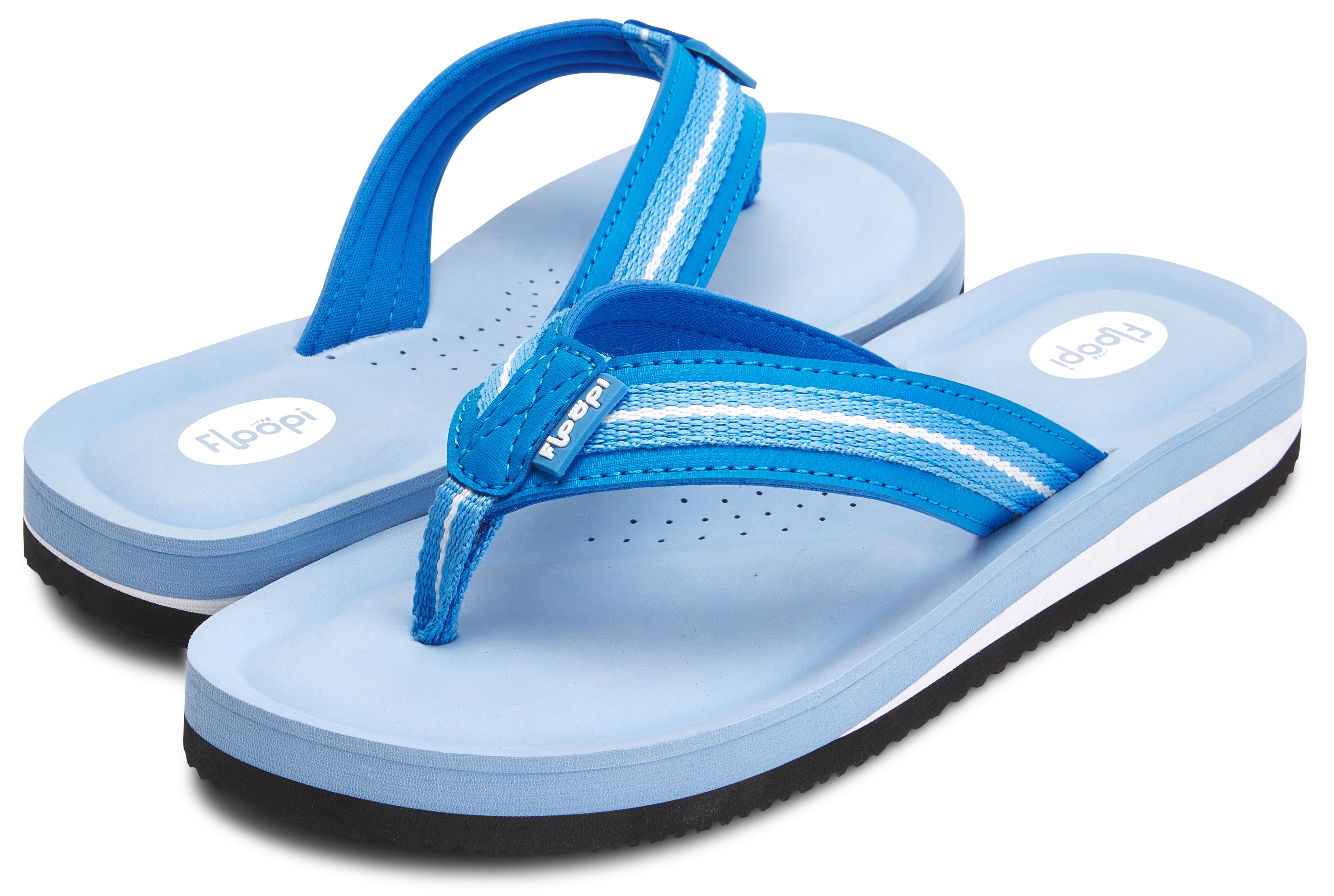 simple black flip flops