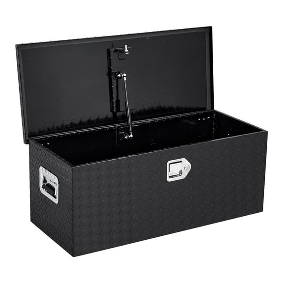 Ladcaser Aluminum Truck Bed Toolbox 35.4"x15.2"x14.2" Heavy Duty Tool Box with Side Handle & Lock Keys, Truck Bed Storage Organizer for Pick Up Truck RV Trailer