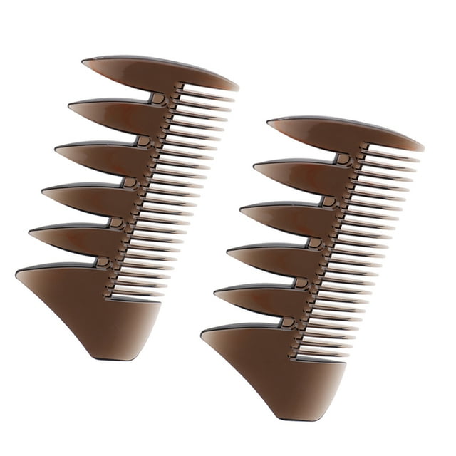 para peinar el cabello con aceite de dos cara para hombres, salón de tinte para salón, peluquería, Yuyangstore Peine de dientes anchos para hombre
