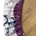 thumbnail image 5 of Ambesonne Skull Fitted Round Tablecloth, Repetitive Blue Gothic Modern, 40"- 44" Diameter, Hunter Green Plum Rose, 5 of 5