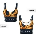 thumbnail image 5 of Lsque 2025 Happy New Year 6 Printed Women'S Sports Bra, Compression, Moisture Wicking, High-Impact Sports Bra For Women,Supportive sports bra-Large, 5 of 9