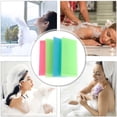 thumbnail image 4 of Toallas de baño exfoliantes de nailon largas para ducha (4 unidades, colores variados), 4 of 6