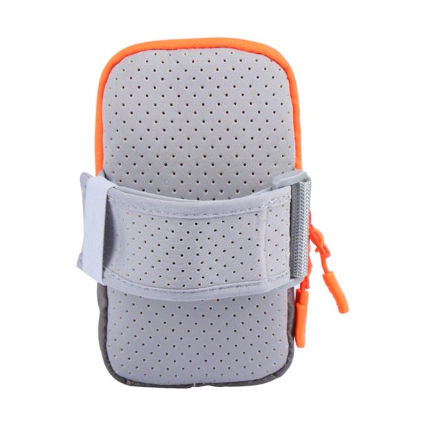 Brazalete deportivo Running Phone Arm Band Bag Bag con orificio para auriculares (gris) Likrtyny Para estrenar