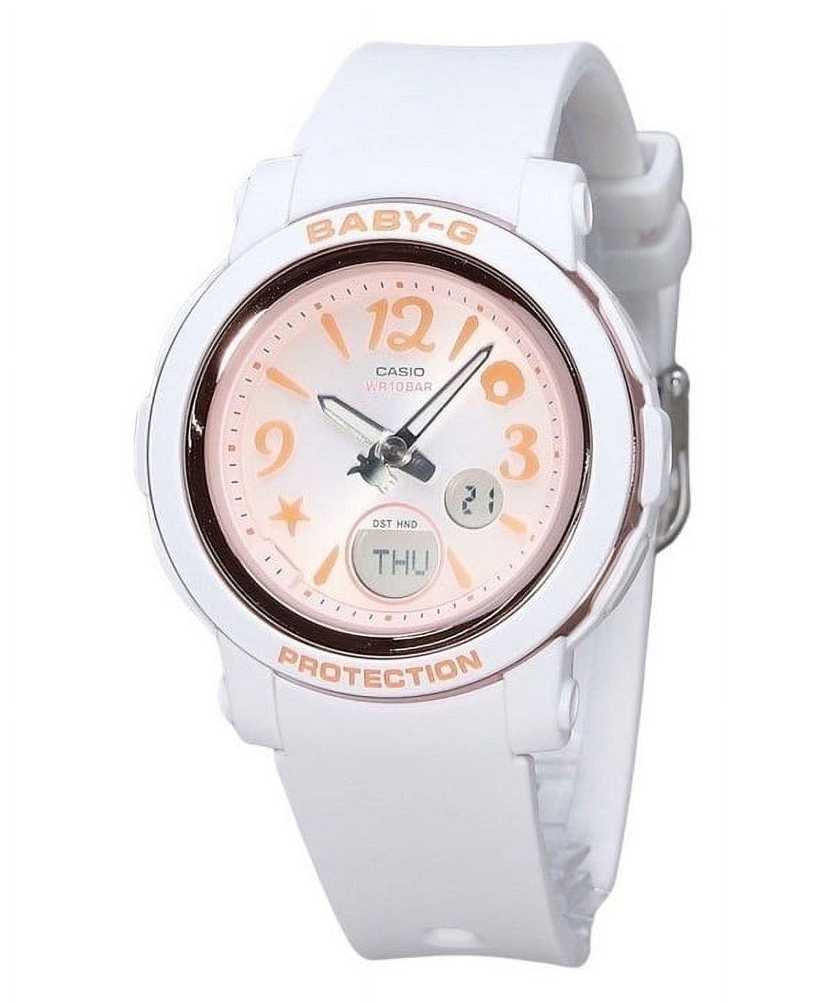 Casio Baby-G BGA-260 Digital Analog Off White Sports Shock Watch