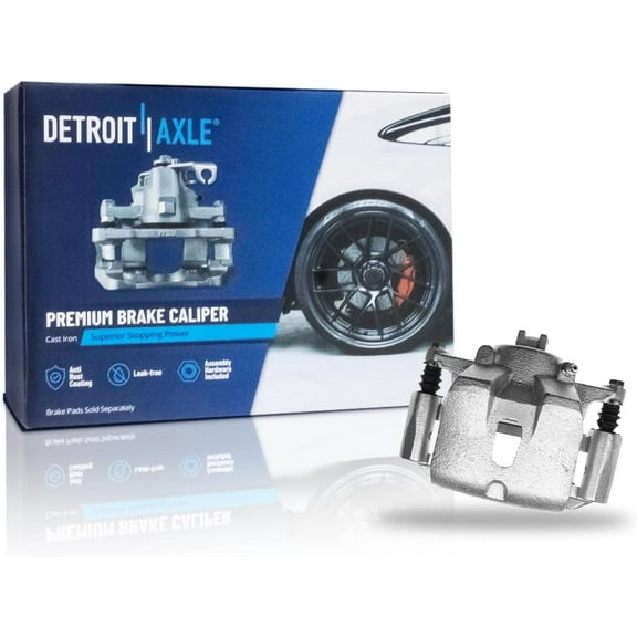 Detroit Axle - Front Left Brake Caliper with Bracket Replacement for 2003 2004 2005 2006 2007 2008 Honda Pilot