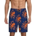 thumbnail image 3 of Lsque Octopus Mens Sleep Pajama Shorts,Short Pajama Pants, Cotton Ultra-Soft Knit-X-Large, 3 of 9