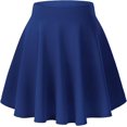thumbnail image 1 of SURJDE Jupe Patineuse Mini Décontractée Évasée Extensible Basique pour Femmes, 1 of 4