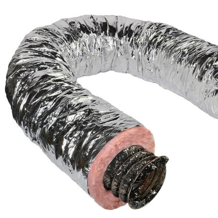 Ll Building Products Duct Air Flex 4Inx25Ft Silver F6IFD4X300