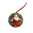 thumbnail image 2 of La Navidad suministra la ronda de encargo la sublimación de 3 pulgadas esconde el ornamento de la Navidad del MDF con la cuerda roja, 2 of 4