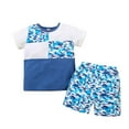 thumbnail image 2 of ATOGUTA Toddler Boy Outfits Camouflage Print T-Shirt Shorts Summer Outfits 12M-5T, 2 of 5