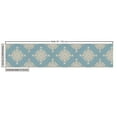 thumbnail image 2 of Ambesonne Pearls Fabric by the Yard Upholstery, Symmetric Sailot Knot, 2 Yards, Pale Slate Blue Tan, 2 of 4