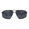 thumbnail image 1 of Airforce Mens Rectangular Racer Metal Rim Sport Sunglasses Gunmetal Black, 1 of 4