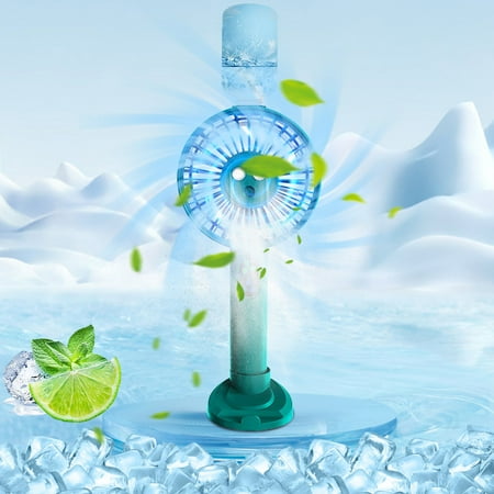 

Apmemiss Personal Fan Clearance Double Spray Fan USB Charging Handheld Portable Outdoor Humidification Cool Small Electric Fan 2000mah on Sale and Clearance