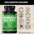 thumbnail image 2 of Berberina Hcl 97% | 500mg De Berberina Clorhidrato, Potenciado Con Piperina (pimienta Negra) Al 97% Y Raíz De Cúrcuma (curcumina, Curcuminoides) | Berberine - Vitaminas Mujer / Hombre -60 Cápsulas, 2 of 6