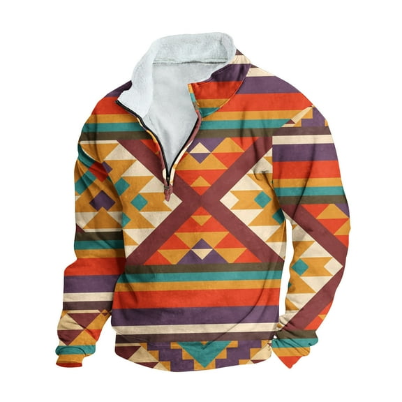 oqasdz Mens Sweatshirt Autumn Winter Comfortable Printed Long Sleeve Hoodie Fashion Casual Relaxed Pullover,Size XL