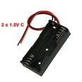 thumbnail image 2 of Black Plastic Battery Case Holder Wire 2 x 1.5V AAA, 2 of 2