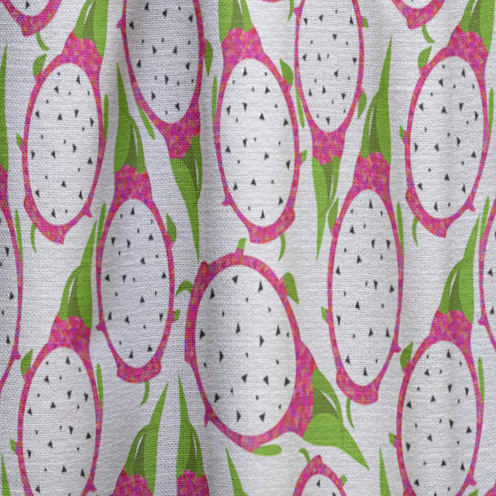 Designart 'Tropical Dragon Fruit Pattern I' Tropical Curtain Panel