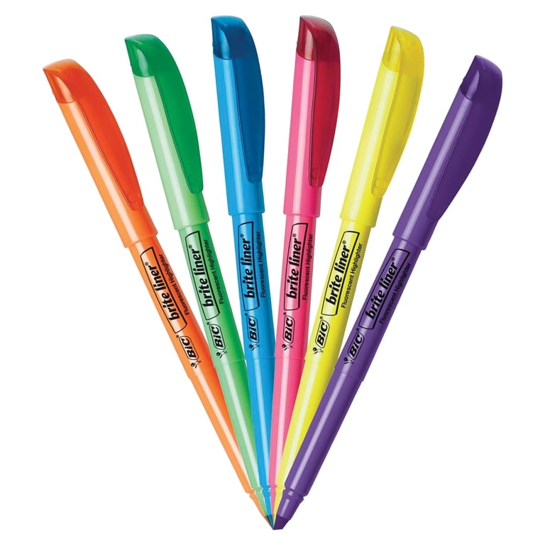 BIC Brite Liner Highlighters, Chisel Tip, 12 Count photo 4
