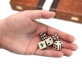 thumbnail image 4 of Juego de mesa de backgammon Happy Hippo Deluxe Leather Brown, 4 of 8