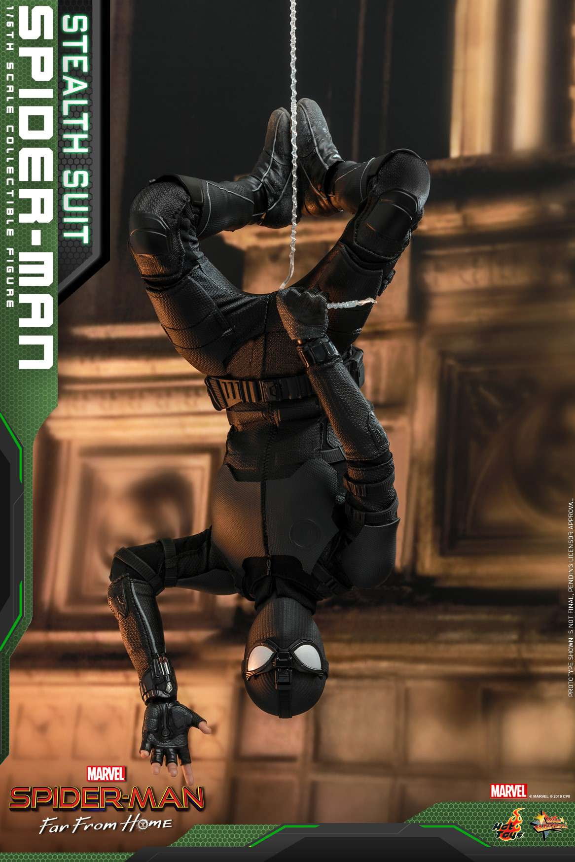 Spider-Man Far From Home 12 Inch Action Figure Movie Masterpiece 1/6 Scale - Spider-Man (Stealth Suit) Hot Toys 904857