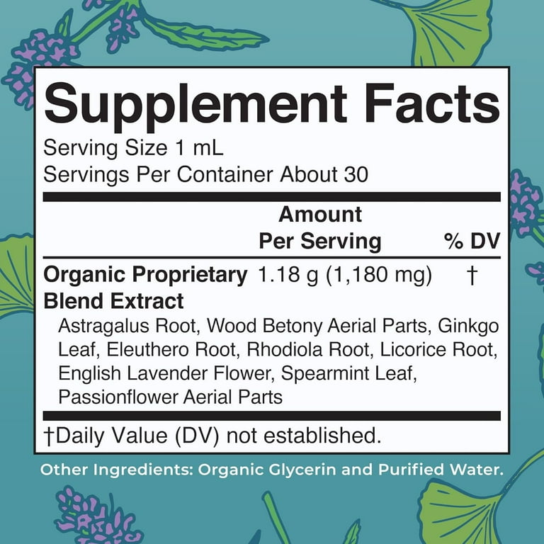 MaryRuth's | USDA Organic Nootropic Supplement for Kids | Focus & Attention Liquid Drops | Ginkgo Biloba & Astragalus | Vegan, Non-GMO | 30ml