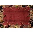 thumbnail image 1 of Ahgly Company Indoor Rectangle Abstract Brown Modern Area Rugs, 7' x 10', 1 of 4