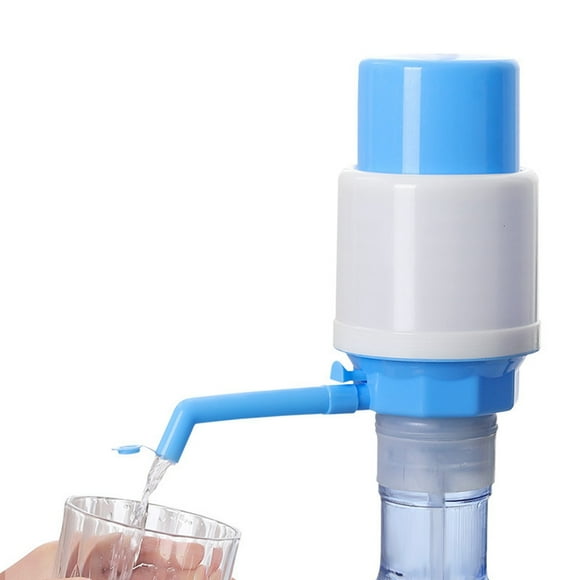 2pcs Water Bottles Dispenser Blue Manual Hand Pressure Drinking Fountain Pressure Pump Water Press Pump