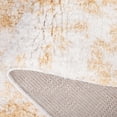 thumbnail image 5 of SAFAVIEH Rumi Derek Distressed Polyester Shag Area Rug, Gold/Ivory, 9' x 12', 5 of 7