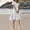 White polka dot midi dress a1, variant on Uscallm Women's Summer V Neck Short Sleeve Polka Dot Boho A-Line Midi Dresses Casual Flowy Swing Vacation Beach Party Sundresses, Red XL