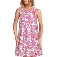 thumbnail image 1 of Disketp Cute Rabbit para Vestido sin Mangas para Mujeres, Vestidos de Verano para Mujeres, Casual y Holgado para la Playa, 1 of 7