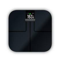Garmin Index S2, Smart Scale with Wireless Connectivity, Measure Body Fat, Muscle, Bone Mass, Body Water % and More, Black