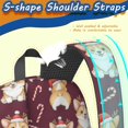 thumbnail image 5 of Corgi Christmas and Candy Cane 17" School Backpacks for Teens,Waterproof Oxford Fabric,S-Shape Padded Straps for School,Travel,Hiking,Camping, 5 of 6