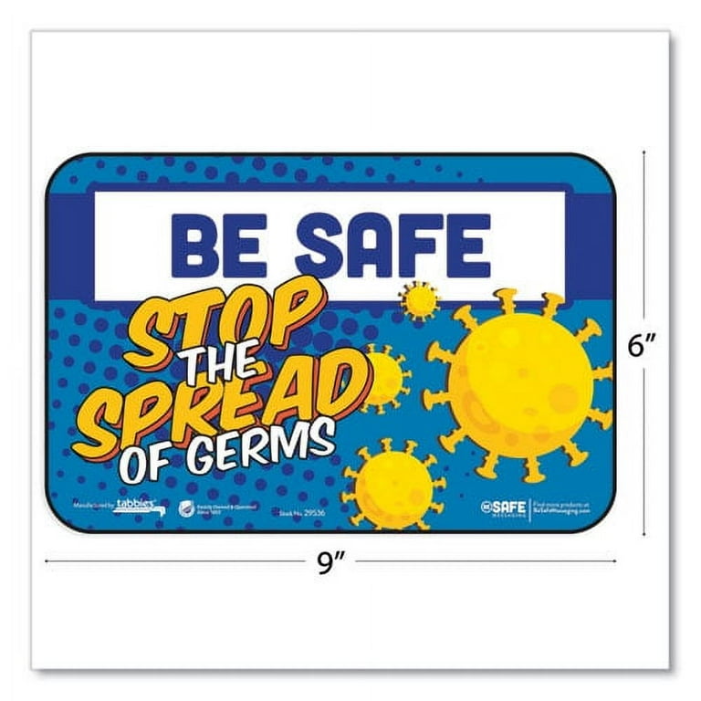 BeSafe Messaging Education Wall Signs, 9 x 6, 