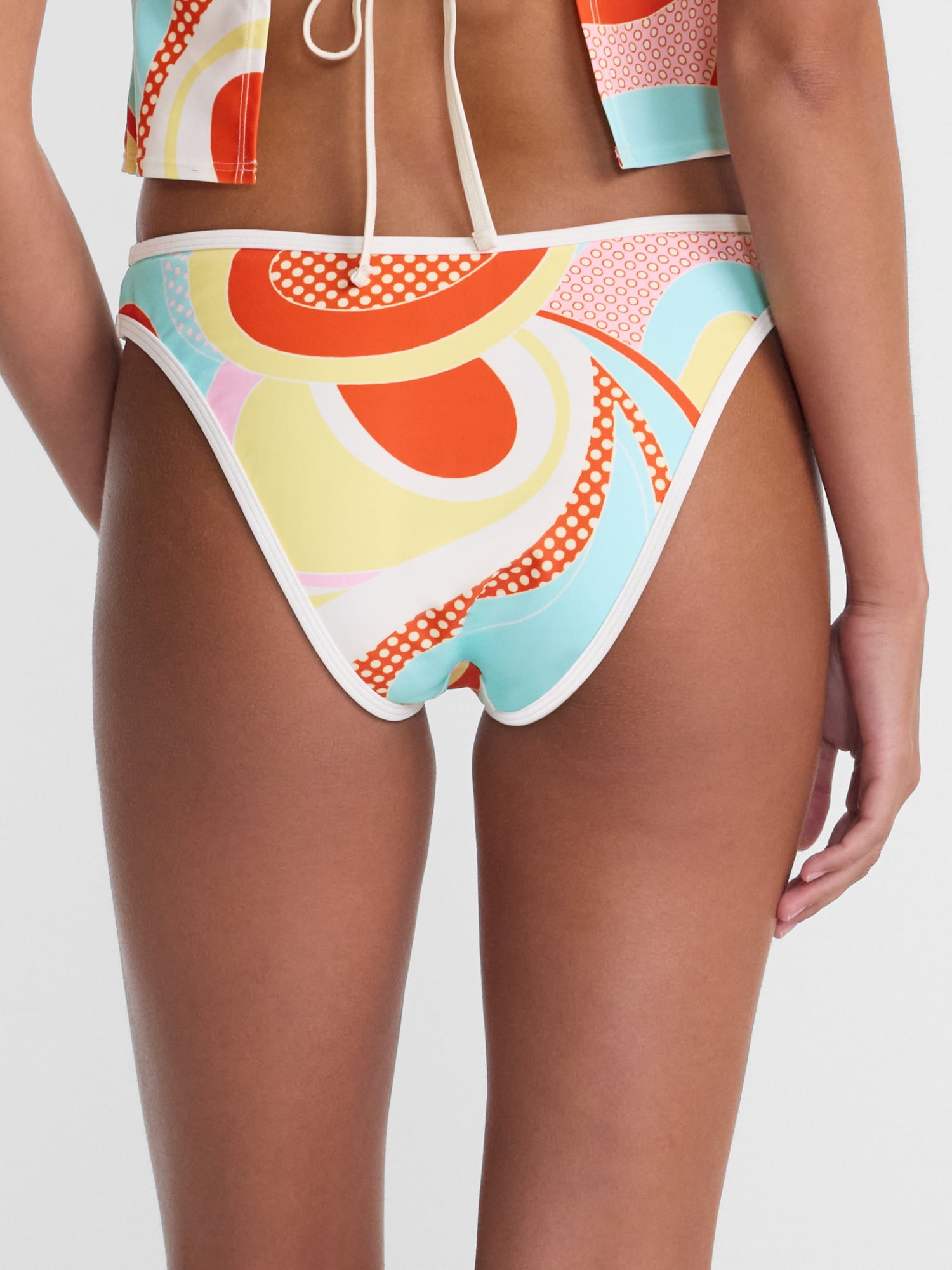 No Boundaries Groovy Getaway Hipster Bikini Swim Bottoms, Women's XXS-XXL