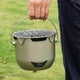 thumbnail image 5 of Mini Estufa de Carbón para Acampar, Cocina Portátil con Parrilla, para Exteriores, Color Violeta., 5 of 5