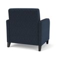 thumbnail image 3 of Siena Lounge Reception Waiting Oversize Guest Chair / Black Steel Legs / Blue, 3 of 5