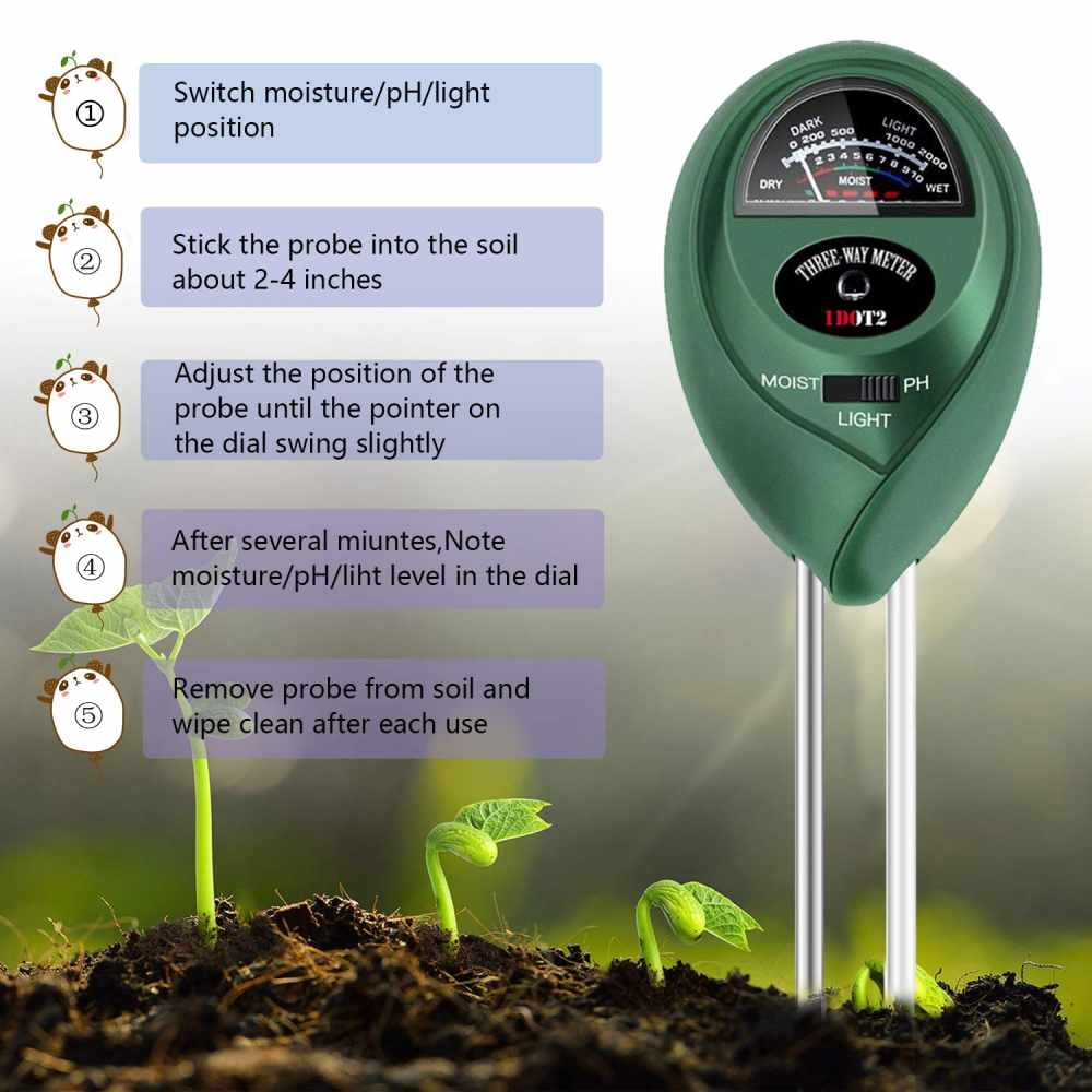 9 Pcs Bonsai Tools With Soil Moisture Meter, 3-In-1 Moisture Sensor/Sunlight/Ph, Include Pruner, Folding Scissors, Mini Rake, Bud & Leaf Trimmer Set